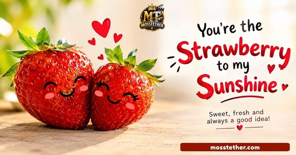 Cute & Romantic One-Liner Strawberry Puns