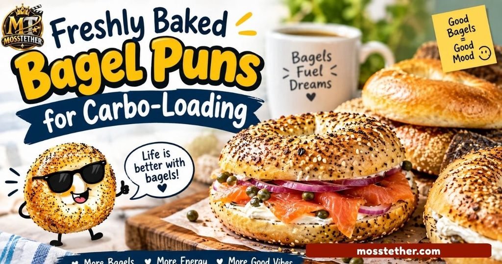 Freshly Baked Bagel Puns for Carbo-Loading