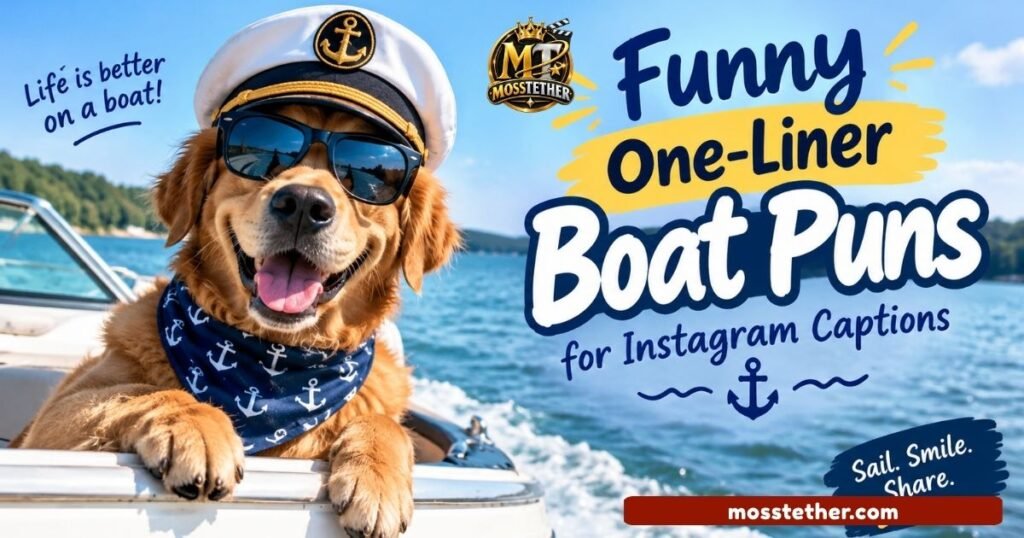 Funny One-Liner Boat Puns for Instagram Captions
