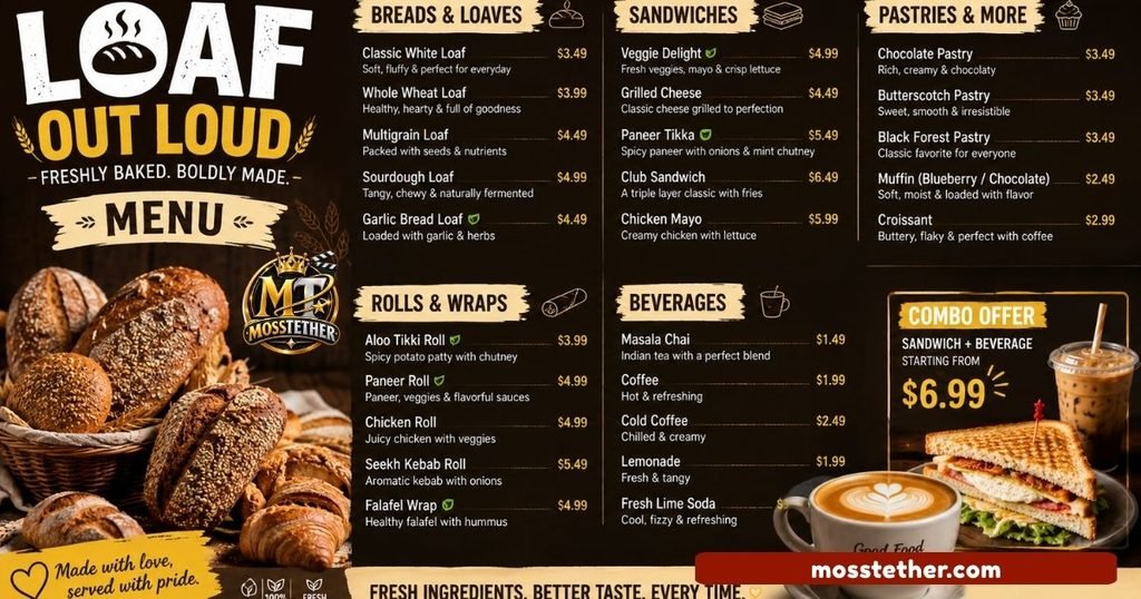 Loaf Out Loud Menu