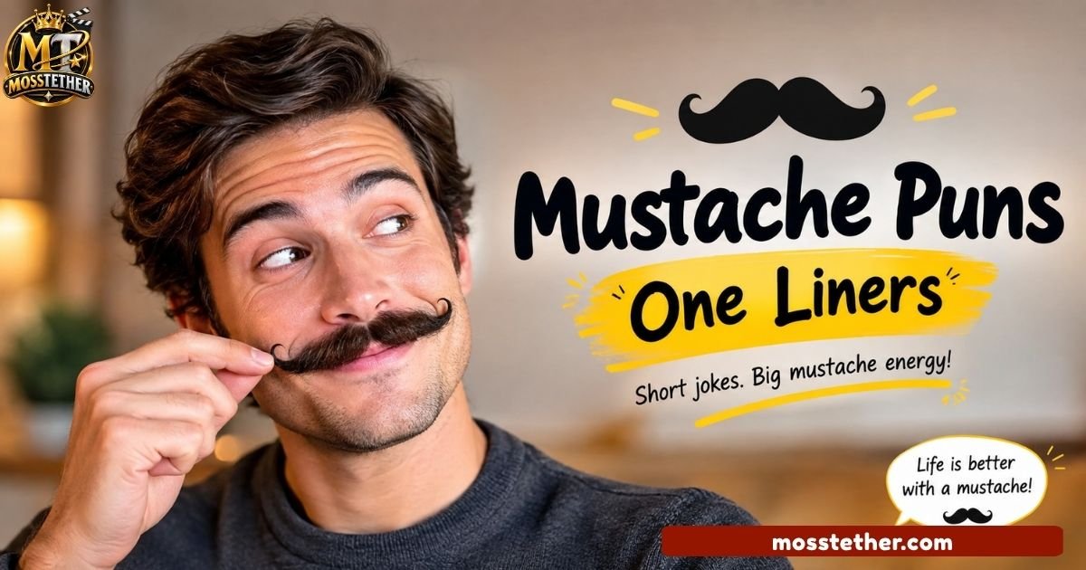 Mustache Puns One Liners