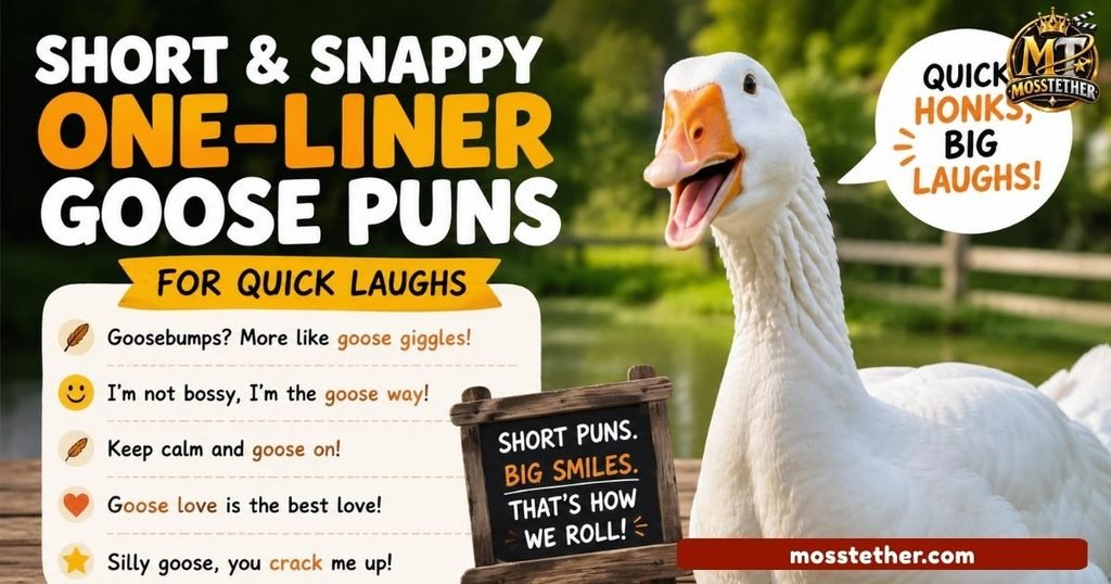 Short & Snappy One-Liner Goose Puns for Quick Laughs